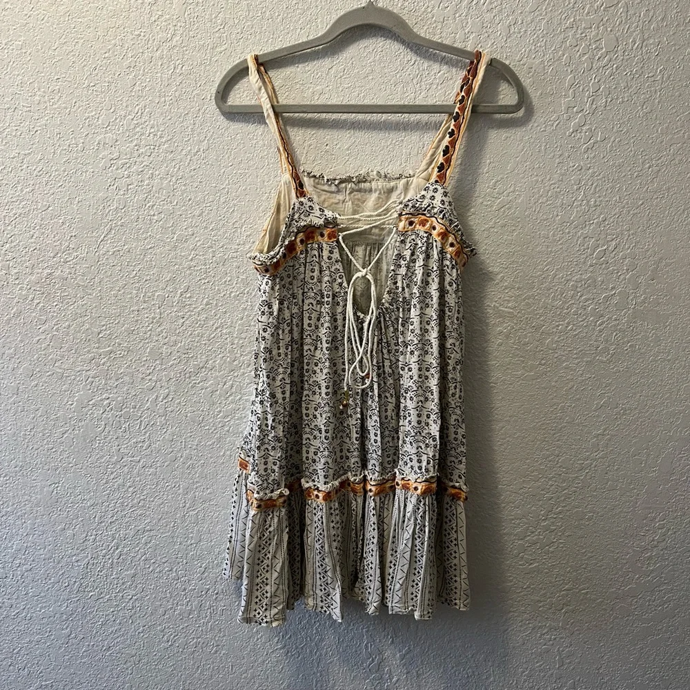 Free People Boarderline Tank Floral Mini Dress